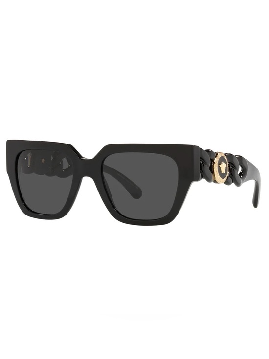 New Versace VE4409 GB1/87 Black Sunglasses Medusa Chain Detail Authentic main image 7